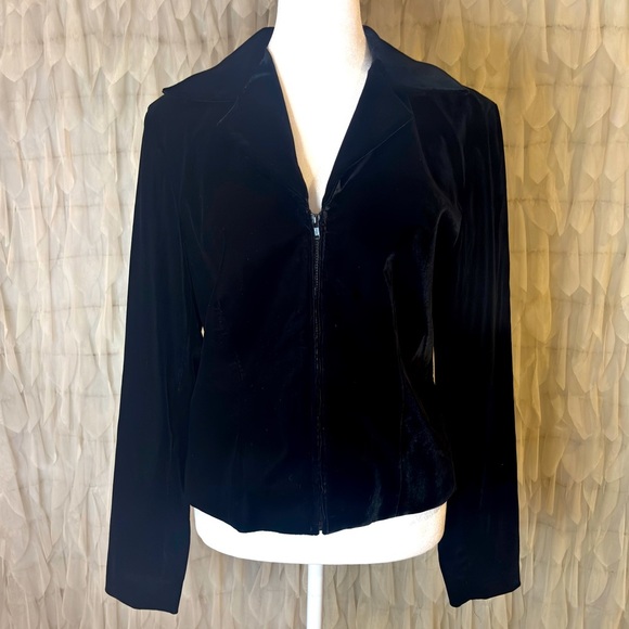 Harold's Black Velvet Women's Jacket | Size 4 - Picture 5 of 7